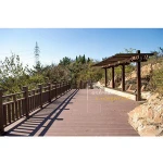 Vyokewood WPC Engineered Wood Plastic Composite Decking Flooring Laminate Wood Flooring for Garden Path
