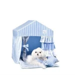 Warm custom indoor felt comfortable dog bed with pillow