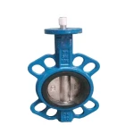 Water pipeline soft seal butterfly valve DN100 small manual valve stainless steel ram