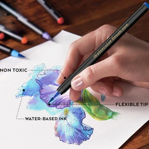 Watercolor Brush Pen Set Sketching Drawing Art Markers Supplies Coloring  Lettering Calligraphy Water Color Brush Pen