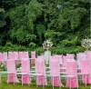 Wedding party  chiffon chair cover sash banquet party organza chair cover