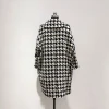 Western-style neckline plaid color high-quality womens trench coat autumn coat