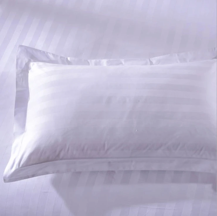 White Luxury Bed Sheet Hotel Bedding Set 100% Cotton
