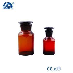 Wholesale 100ml/250ml/500ml/1000ml Glass Reagent Bottle With Bule Plastic Cap