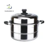Wholesale 3 Layer Cooking Steamer Stainless Steel Steamer And Cooking Pots With Lid