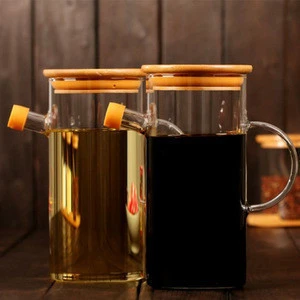 Wholesale 500ml Borosilicate soy sauce glass bottle for cooking oil