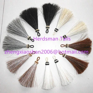 Wholesale all kinds of natural color horsehair tassel and fringe