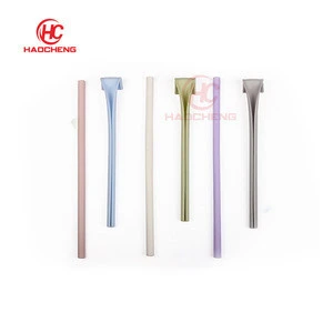 Wholesale  amazon glass openable fda approved reusable silicone straws with soft case