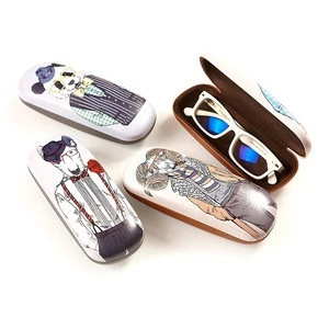 Wholesale animal optical eyeglasses hard case with custom design