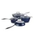 Import wholesale cast Aluminum granite Coating Induction nonstick cooking pot cookware set from China