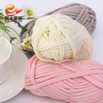 wholesale china manufacturer dyeable spaghetti cloth bag polyester textured crochet t-shirt t shirt yarn for sale