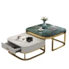 Wholesale Coffee Table With Storage Marble Coffee Table Tea And Coffee Table In Steel And Marble