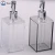 Import Wholesale decorative toilet hotel custom shower acrylic plastic hand liquid soap dispenser for bathroom from China