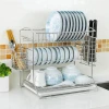 wholesale dish drain rack dish tray fruit best sell 3 tier dish rack with drainer