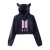 Import Wholesale in stock service clothing high quality OEM fashion girls crop top hoodies with cat ear hooded from China
