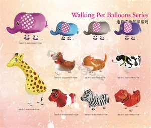 Wholesale Inflatable air Walking Animal Helium Foil Balloon pet toy animal balloons