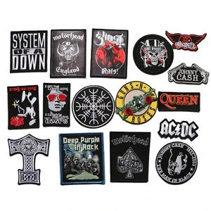 Wholesale Iron On Rock Band Patches Custom Hard Rock Music Embroidered Patches