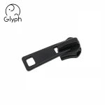 Wholesale metal zipper puller supplier black zipper pull and slider for dresses
