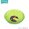 wholesale new product household food serving tray 6.7inch colorful PS fruit plate fruit plate plastic plate fruit