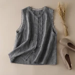 Wholesale Summer Casual Top Short Crop Linen lace camisoles tank top women
