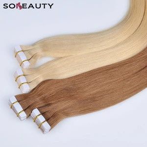 Wholesale Virgin Dropshipping Human Virgin Remy Hair Tape Hair Extension