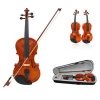 Wholesales cheapest solid wood  V-5701 Adult  children Beginner kapok A foam box  Violin