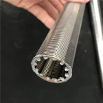 wire wrapped liner made in china ribbed-type wire wrapped screen Stainless Steel Wedge Wire Filter Mesh