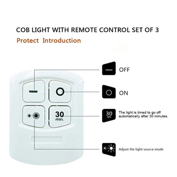 Wireless Under Cabinet Lights with Remote Control, LED Stick-on Puck Lights for Bedroom Closet Wardrobe ( 3pcs A Pack)