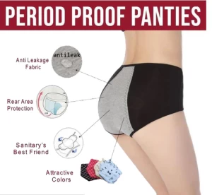 Woman bragas menstruales a prueba de fugas de cuatro capas para mujer leak-proof ropa interior cotton underwear menstrual panty