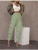 Import Women Jogger Pants Fashion Women Pants Pockets Organic Cotton Trousers & Pants Gray Cargo Pure Color from China