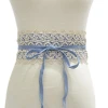 Women&#x27;s multicolor wide fabric belt girdle lace decoration extra wide lace belt