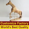 Wood sculpture crafts, Wooden animal models, Adjustable horse toys