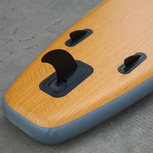 wood veneer Double Layer Drop Stitch Fabric All Round Inflatable stand up surf Paddle Board