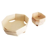 Wooden Disposable Bakeware Cake Food Containers Baking Pans Oven Tray For Microwave Cake Tools