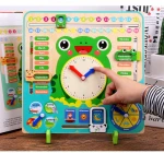 Wooden Montessori Toys children vertical weather season calendar clock time cognition toys Preschool Education Teaching Aids Toy