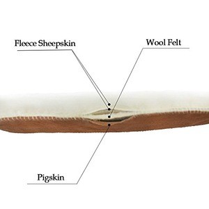 Wool Replacement Insoles for Winter Autumn Shoes Boots Slippers Women&#39;s Warm Sheepskin Insoles