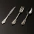 Import Xueli Silver Plastic Disposable Plastic Cutlery Include Forks Knife Spoons Silverware Cutlery For Banquet Party Supplies from China