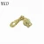 Import YKD Fashion design logo rose golden metal zipper pullers slider for clothes  bags from China