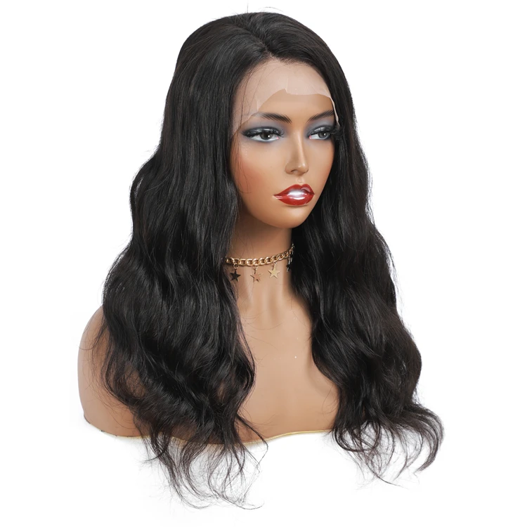 YS 100% Natural Human Hair Wigs for Black Women, HD Front Lace Wig Human Hair, 100% Virgin Brazilian Human Hair Lace Front Wig
