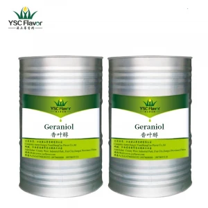 YSC Top quality and low price Natural Geraniol 98% geraniol oil geraniol Flavour &amp; Fragrance CAS NO.106-24-1