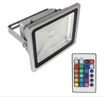 zhongshan factoryIP65 RF IR Control 100W 50W 30W 20W 10W LED Flood Light, Color Change Outdoor LED Flood Light RGB LED Flood