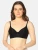 Import Da Intimo Lightly Padded Lacy Design T-Shirt Black Bra from India