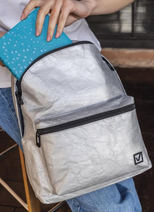 Tyvek backpack,sustainable eco  bag,Leather backpack