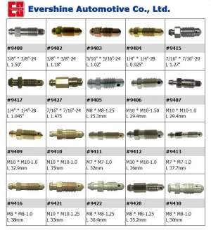 Buy Automotive Brake Bleeder Screw from Evershine Automotive Co., Ltd