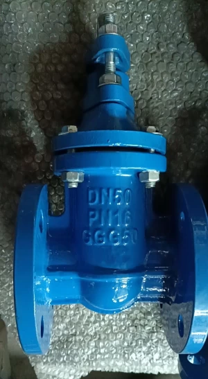 DIN non-rising stem metal seated gate valve from China