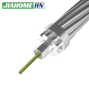 Aluminum clad steel tube central opgw cable
