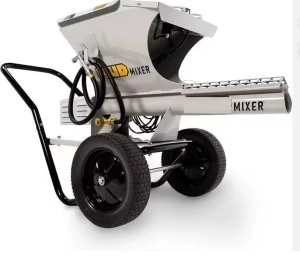 Mud Mixer Industrial Steel Portable Concrete Mixer With Wheels And Hose For Construction Use