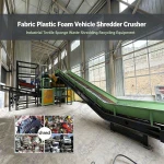 Fabric Plastic Foam Vehicle Shredder Crusher Industrial Textile Sponge Waste Shredding Recycling Equipment