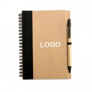 Hardcover Leather Notebook With Spiral Bound
