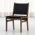 Import Dining Chair Cross wood leg plastic dining chair modern simple hotel dining chair Wooden Legs Frame Fabric armrest dining chair from Taiwan
